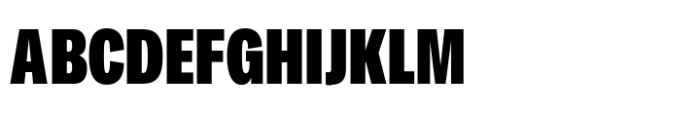 Makro Condensed Black Font UPPERCASE