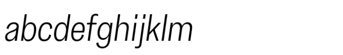 Makro Condensed Light Italic FONT