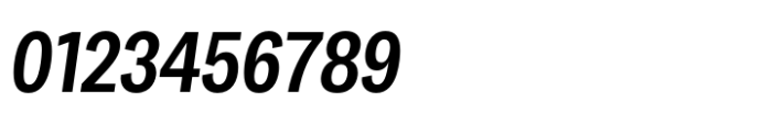 Makro Condensed Semi Bold Italic Font OTHER CHARS