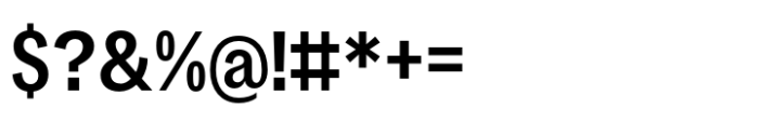 Makro Condensed Semi Bold Font OTHER CHARS