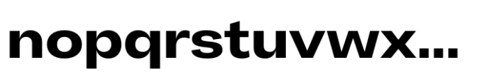 Makro Expanded Bold Font LOWERCASE