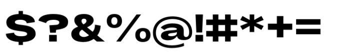 Makro Expanded Extra Bold Font OTHER CHARS