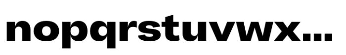 Makro Expanded Extra Bold Font LOWERCASE