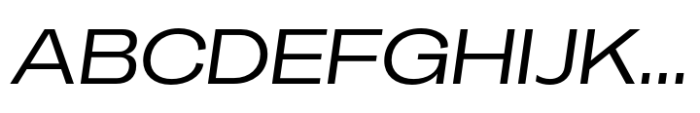 Makro Expanded Italic Font