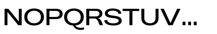 Makro Expanded Medium Font UPPERCASE