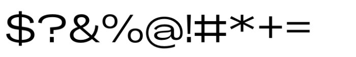 Makro Expanded Regular Font OTHER CHARS
