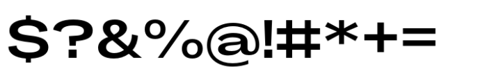 Makro Expanded Semi Bold Font OTHER CHARS
