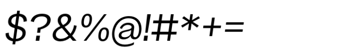 Makro Italic Font OTHER CHARS