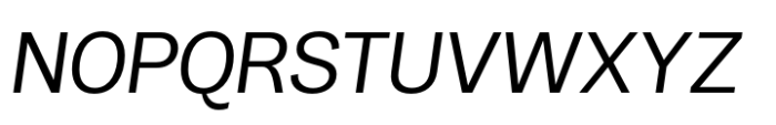 Makro Italic Font UPPERCASE