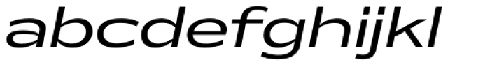 Makro XM Medium Italic Font LOWERCASE