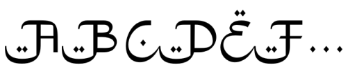 Makulath Font UPPERCASE