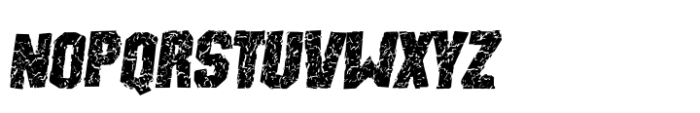 Malachite Shattered Italic Font LOWERCASE