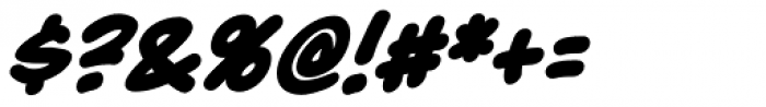 Maladroit Bold Italic Font OTHER CHARS