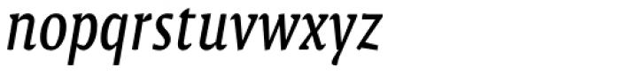 Malaga Narrow Italic Font LOWERCASE