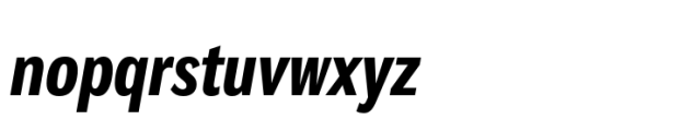 Malden Sans Condensed Bold Italic Font LOWERCASE