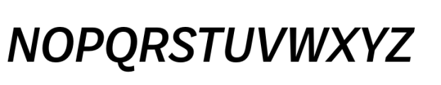 Malden Sans Medium Italic Font UPPERCASE