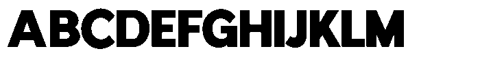 Malega Black Font UPPERCASE