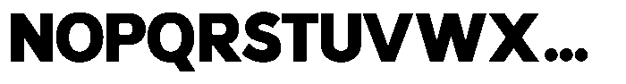 Malega Black Font UPPERCASE
