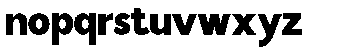 Malega Black Font LOWERCASE