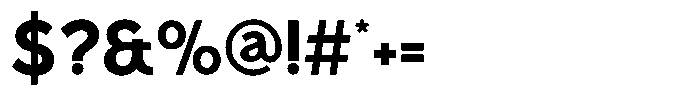 Malega Bold Font OTHER CHARS