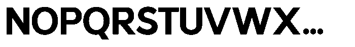 Malega Bold Font UPPERCASE