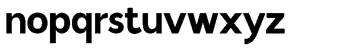 Malega Bold Font LOWERCASE