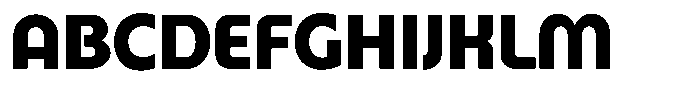 Malega Display Black Font UPPERCASE
