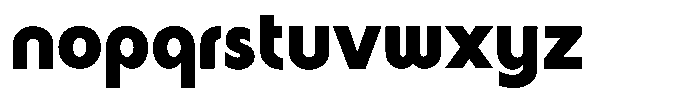 Malega Display Black Font LOWERCASE