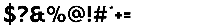 Malega Display Bold Font OTHER CHARS