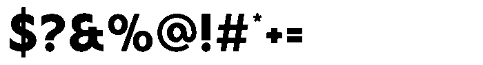 Malega Display Extra Bold Font OTHER CHARS
