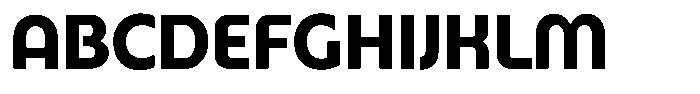 Malega Display Extra Bold Font UPPERCASE