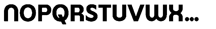 Malega Display Extra Bold Font UPPERCASE