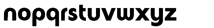 Malega Display Extra Bold Font LOWERCASE