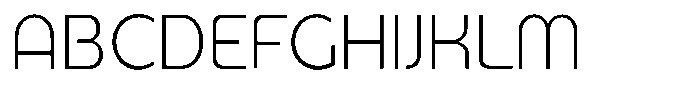Malega Display Extra Light Font UPPERCASE