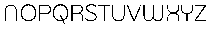 Malega Display Extra Light Font UPPERCASE