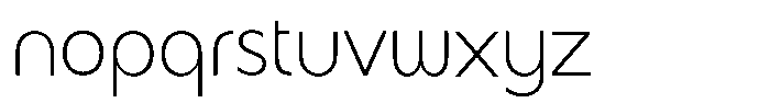 Malega Display Extra Light Font LOWERCASE