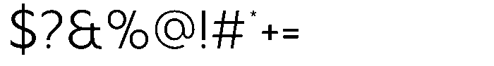 Malega Display Light Font OTHER CHARS