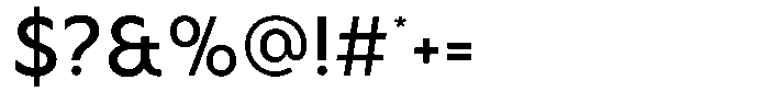 Malega Display Medium Font OTHER CHARS