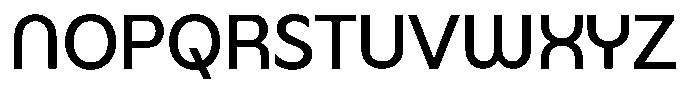 Malega Display Medium Font UPPERCASE