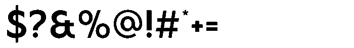 Malega Display Semi Bold Font OTHER CHARS