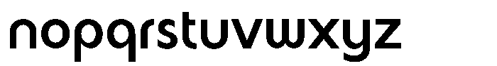 Malega Display Semi Bold Font LOWERCASE