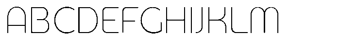 Malega Display Thin Font UPPERCASE