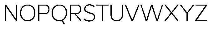 Malega Extra Light Font UPPERCASE