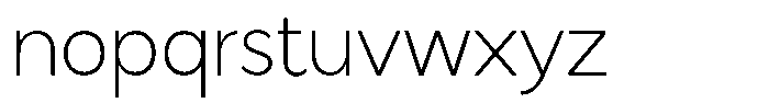 Malega Extra Light Font LOWERCASE