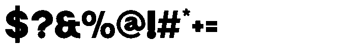 Malega Geometric Black Font OTHER CHARS