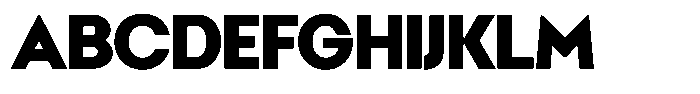 Malega Geometric Black Font UPPERCASE