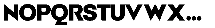 Malega Geometric Black Font UPPERCASE