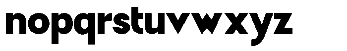 Malega Geometric Black Font LOWERCASE