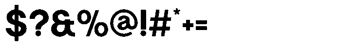 Malega Geometric Bold Font OTHER CHARS