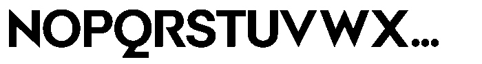 Malega Geometric Bold Font UPPERCASE
